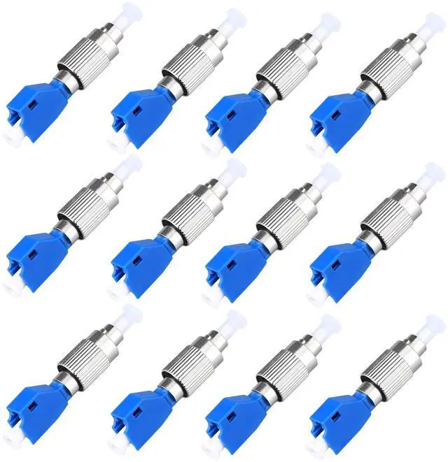 Main image of KELUSHI FC Male to LC Female UPC Fiber Optical Cable Connector Convertor Adapter Flange 2.5 1.25mm Single Mode Compatible with FTTH Optical Power Meter OPM Visual Fault Locator VFL 12pcs