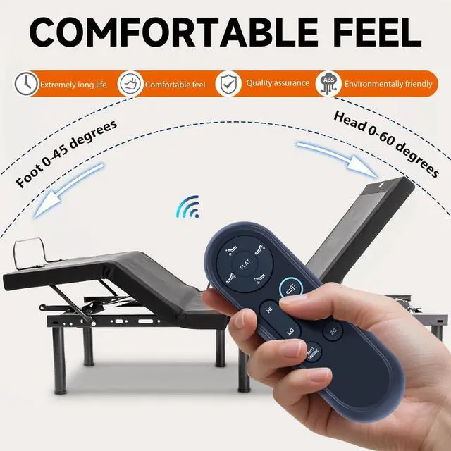Alt view image 2 of 5 - ZWP Replacement Remote Control Compatible for Boyd Sleep Full Body Incline Adjustable Bed NB803INC1QN