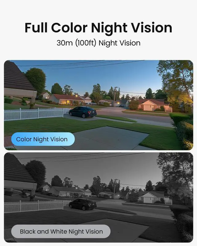 Alt view image 4 of 4 - ZOSI 2Pack C296 4K 8MP PoE IP Pan/Tilt Add-on Security Camera with Ethernet Cable, AI Human Face Vehicle Pet Detection, Starlight Color Night Vision, 2-Way Talk, Auto Tracking, Work with Our PoE NVR