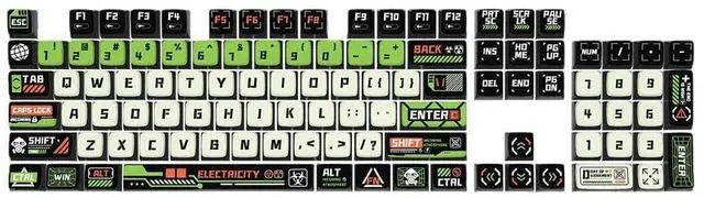 Main image of MERAYLAX Doomsday Looms Theme keycaps of Mechanical Keyboard