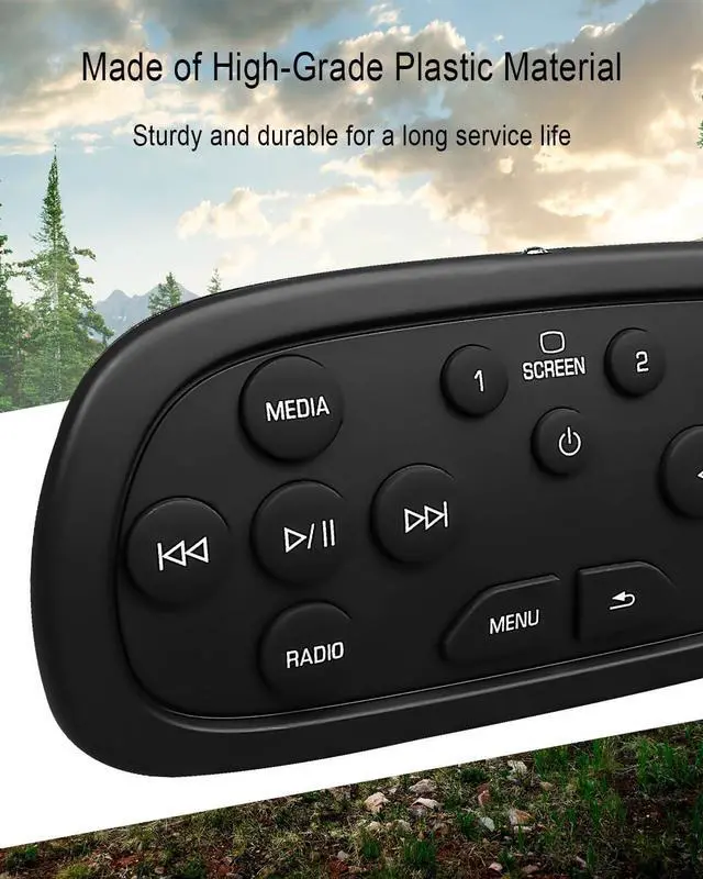 Alt view image 2 of 5 - Video Remote Control Fit for Chevy Silverado 1500 2500HD 3500 HD Suburban Tahoe GMC Sierra Yukon Buick Cadillac SRX/XTS 2013-2021, DVD Entertainment Remote Control Replace 84012997, 23432161