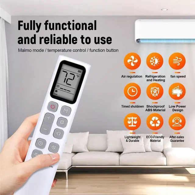 Alt view image 5 of 5 - New Replacement AC Remote Control for Dreo Portable Air Conditioner, Fit for AC318S, DR-HAC008S, AC319S, DR-HAC009S, AC516S, DR-HAC006S, DR-HAC0 AC0