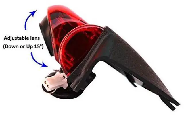 Alt view image 4 of 4 - Third Brake Light Rear View Backup Camera Waterproof Turn on/Off Parking Line Compatible with Chevrolet Express/GMC Savana/Explorer Vans 2500 3500 2003-2019