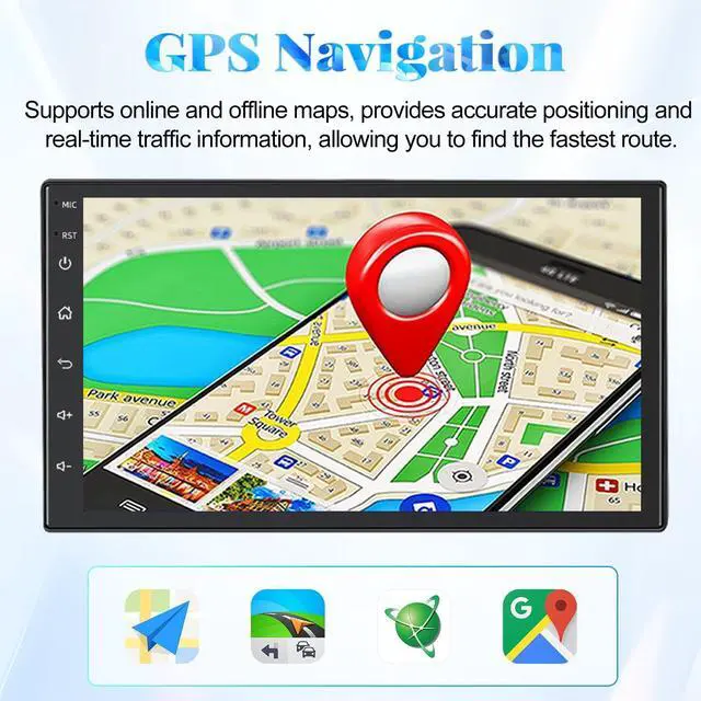 Alt view image 5 of 5 - 4+64G Car Stereo for Nissan Frontier 1998-2008, 350Z 2003-2009, Sentra 2007-2012, 7'' QLED Touch Screen Car Radio with Carplay Android Auto, Bluetooth, Backup Camera, FM/AM RDS Radio, GPS, WiFi