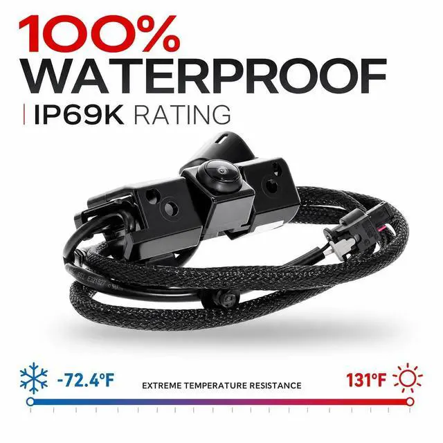 Alt view image 4 of 5 - okostyo Rear View Backup Camera 84062896 Compatible with Chevrolet 4.3L 5.3L 6.0L 2016 2017 2018 2019 GMC Sierra 1500 HD 2500 HD 3500 HD Park Assist Camera Replace OE GM1960102