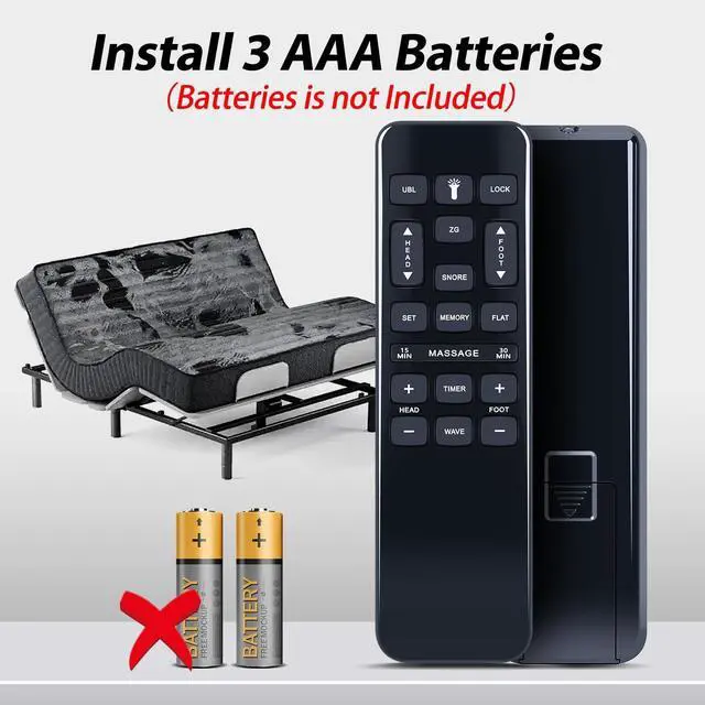 Alt view image 5 of 5 - WDZP New Bed Replacement Remote Control fit for iDealBed 4i Custom iEscape Adjustable Bed Base IDEAL4I-TXL TwinXL