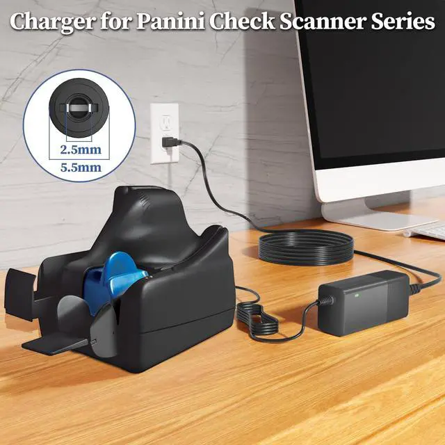 Alt view image 2 of 5 - 30V Charger for Panini My Vision X,Vision X,Vision Next,EverneXt Scanner Power Supply for Panini Deal Series Check Scanner Vision P 1F AT3 AGP E172976 VX15 VX50 VX100 X 30 60 90 MVX90 Char