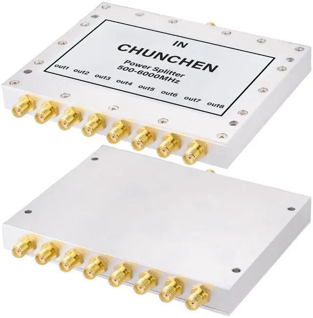 Alt view image 3 of 5 - CHUNCHEN 8 Way 0.5-6GHz Power Splitter 50 Ohm SMA Female Connector Signal Splitter 500Mhz-6000Mhz Cable Signal Splitter 1 Input 8 Output for Antenna Cable