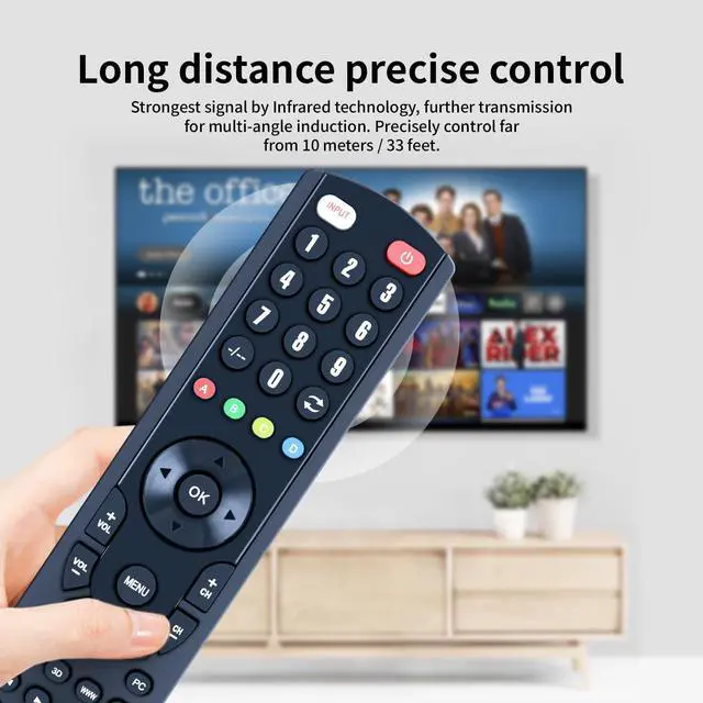 Alt view image 4 of 4 - ZWP Replacement Remote Control fit for Yamaha RAV227 V9408100 RXV2300 RX-V2300 DSP-AX2300