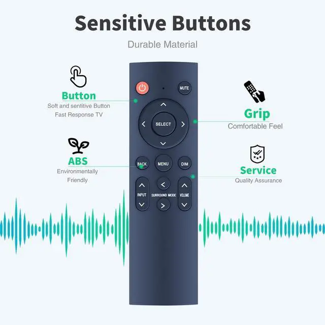 Alt view image 4 of 5 - Snrigw Universal Replacement Remote for JBL MA9100HP/MA310/MA510 5.2ch AV Receiver (Black)