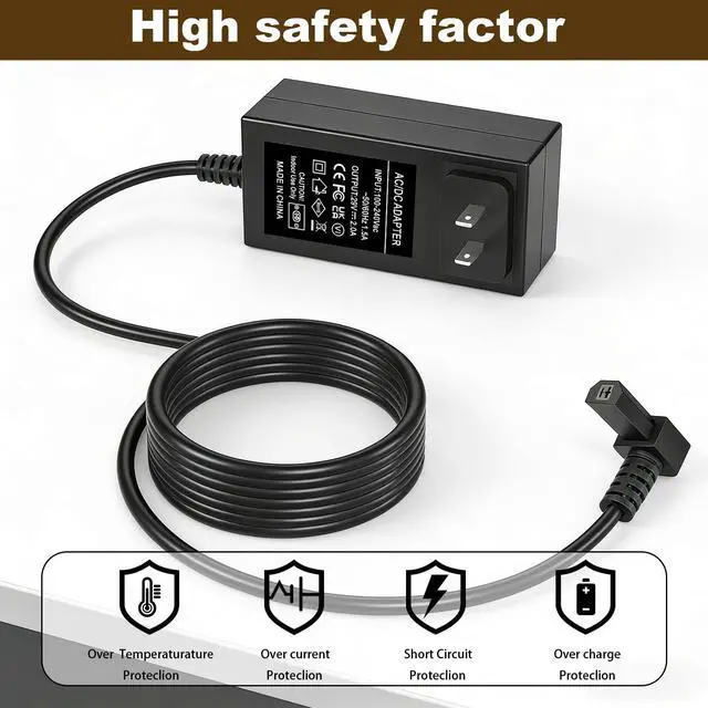 Alt view image 4 of 5 - KDDY008M Power Adapter Compatible with Kaidi Replace ZBHWX-A290020A W52RA73-290018 HXY-270V2220A KDDY001 KDDY008 KDDY008F Recliner Sofa Lift Chairs Power Supply Cord Charger