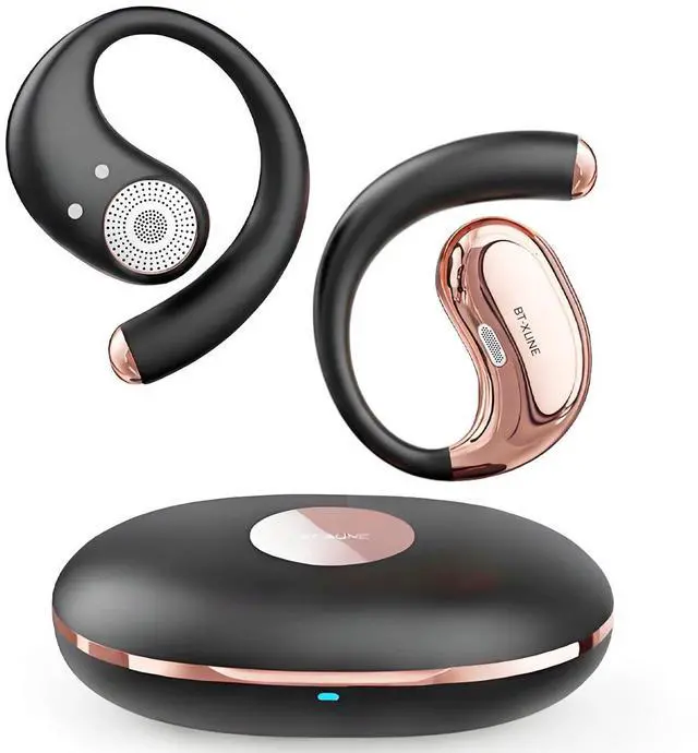 Main image of Sport Open Ear Headphones Bluetooth 6.0, Clip On Earbuds Wireless with 36H Playtime for Running & Gym, Noise Cancelling Comfort Fit