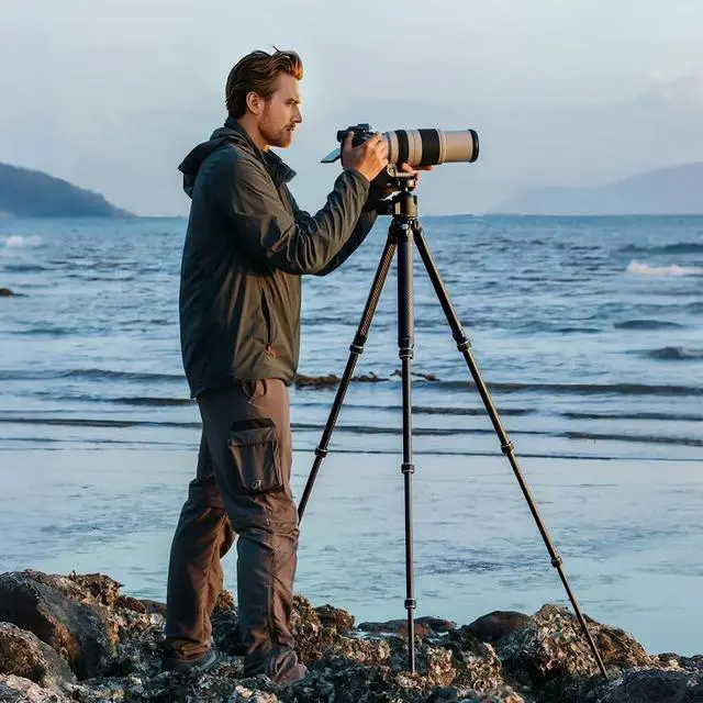 Alt view image 5 of 5 - FALCAM TreeRoot Carbon Fiber Small Tripod R140T, 4-Section Legs,Quick Lock Tripod Only-T00A4904