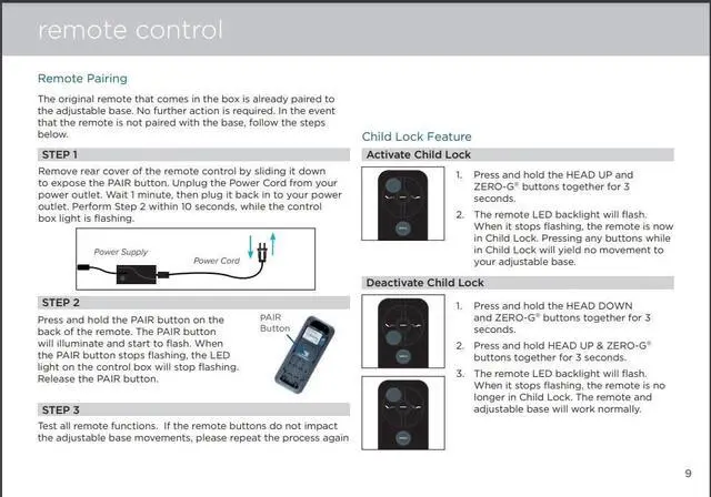 Alt view image 4 of 5 - New Replacement Adjustable Bed Remote Control Compatible with Serta Motion Perfect 2.0 Adjustable Bed 258B 75310