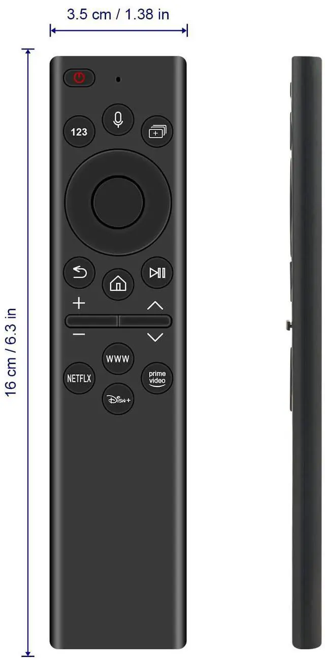 Alt view image 5 of 5 - New BN59-01385D Solar Voice Replaced Remote Fits for Samsung 4K QLED TV QN43LS03AAFXZA QN50Q60AAFXZA QN55LS03AAFXZA