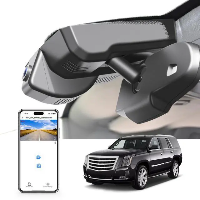 Main image of mangoal 4K Front & 2K Rear 2 Channel HDR Dash Cam, Dual STARVIS 2 IMX678 IMX675, for Cadillac Escalade/Escalade ESV 2015-2020(Model B), 5GHz WiFi, GPS, 128GB Card