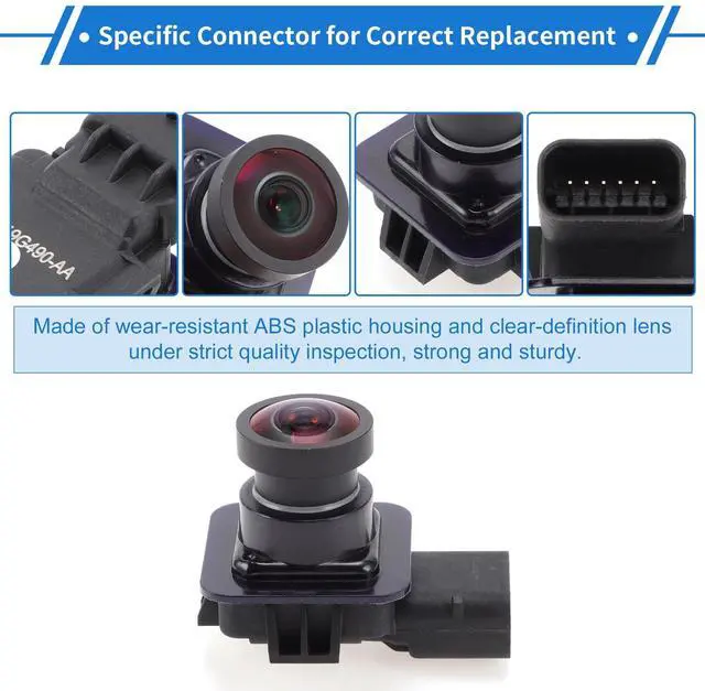 Alt view image 3 of 3 - VekAuto 1 Pcs Rear View Camera for Ford Flex 2013 2014 2015 2016 2017 2019 License Plate Park Assist Camera Backup Reverse Camera