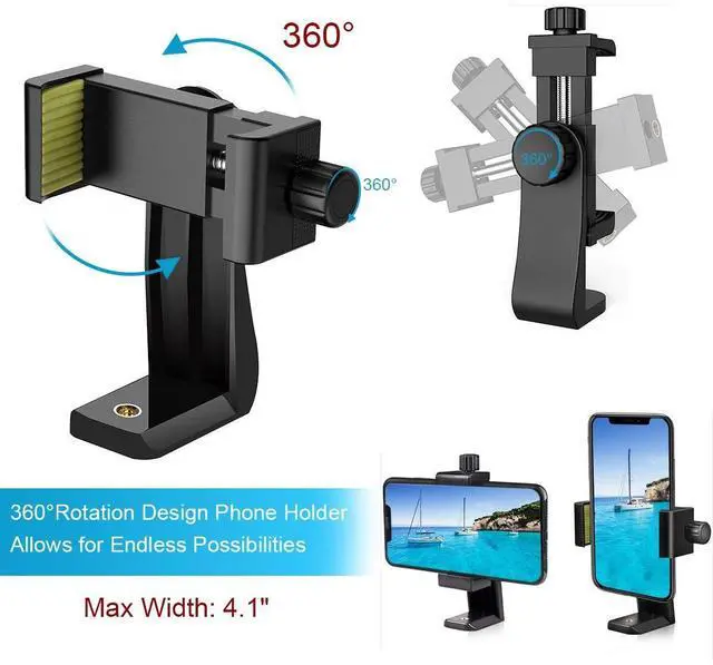 Alt view image 4 of 5 - Endurax Camera Tripod (No Quick Release Plate-Black)