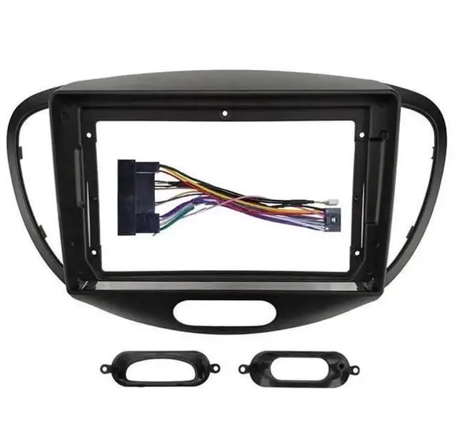 Main image of 9'' Car Radio Stereo Dash Install Kit Fascia Panel Trim fits for Hyundai i10 2008-2011 Installation Aftermarket Stereo Headunit