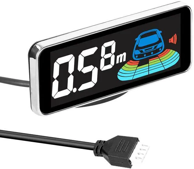 Alt view image 5 of 5 - Shkalacar Car Reverse Parking Radar System Backup Rear Reversing Radars with 8 Parking Sensors Distance Detection + LCD Distance Display + Sound Warning Buzzer