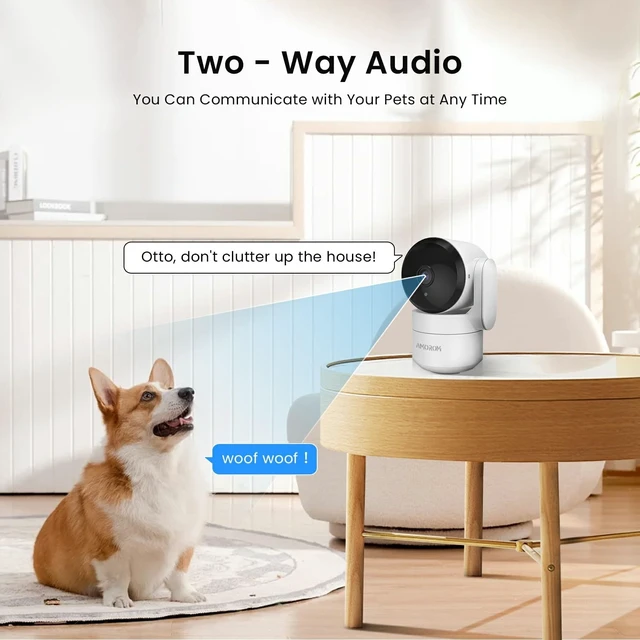 Alt view image 5 of 5 - AMOROM Indoor Camera 2K, Alexa Camera for Baby/Elderly/Pet Monitoring