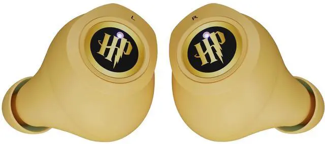 Alt view image 2 of 5 - iJoy Harry Potter Hufflepuff Wireless Bluetooth Earbuds with Charging Case, Built-in Mic, 30 Hr Playtime, Officially Licensed ^^ Harry Potter Gifts for Women, Men, Teens, Kids & All Fans of Huf