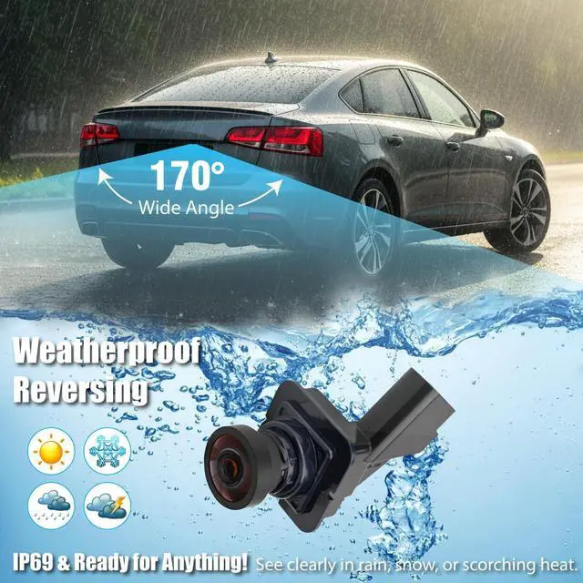 Alt view image 3 of 5 - Sianxaido F1ET19G490AC Rear View Backup Camera Compatible with Focus 2015 2016 2017 2018