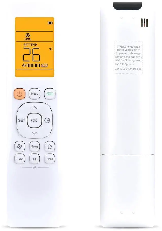 Main image of WKOLF A/C Remote Replacement for Senville LETO Series Air Conditioner Controller SENL/24CD SENL/12CD/110V SENL/18CD SENL/09CD/110V SENL/12CD/220V SENL/36CD SENL/09CD/220V SENL/30CD