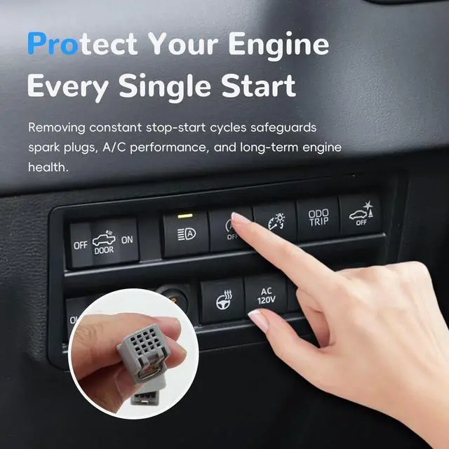 Alt view image 5 of 5 - Auovo Start Stop Eliminator for Toyota Tundra 2022-2025 2026 Highlander 2020-2025 GR Corolla IMT 2023-2025 2026 A-Off Disable/Canceller/Delete Auto Start Stop Function