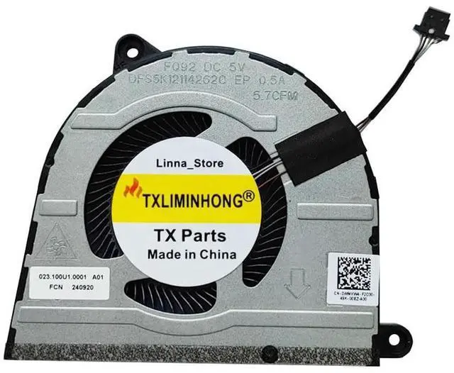 Alt view image 3 of 4 - New Compatible CPU and GPU Cooling Fan for Dell Inspiron 7630 16-7630 Series FQ92 DFS5K12114262C FQ93 DFS5K22305283Z 040RPX 0WMXW4 5V 0.5A