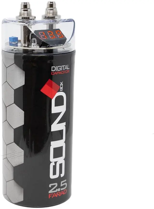 Alt view image 2 of 4 - SoundBox SCAP2D, 2.5 Farad Digital Capacitor for Car Audio - 2500 Watts