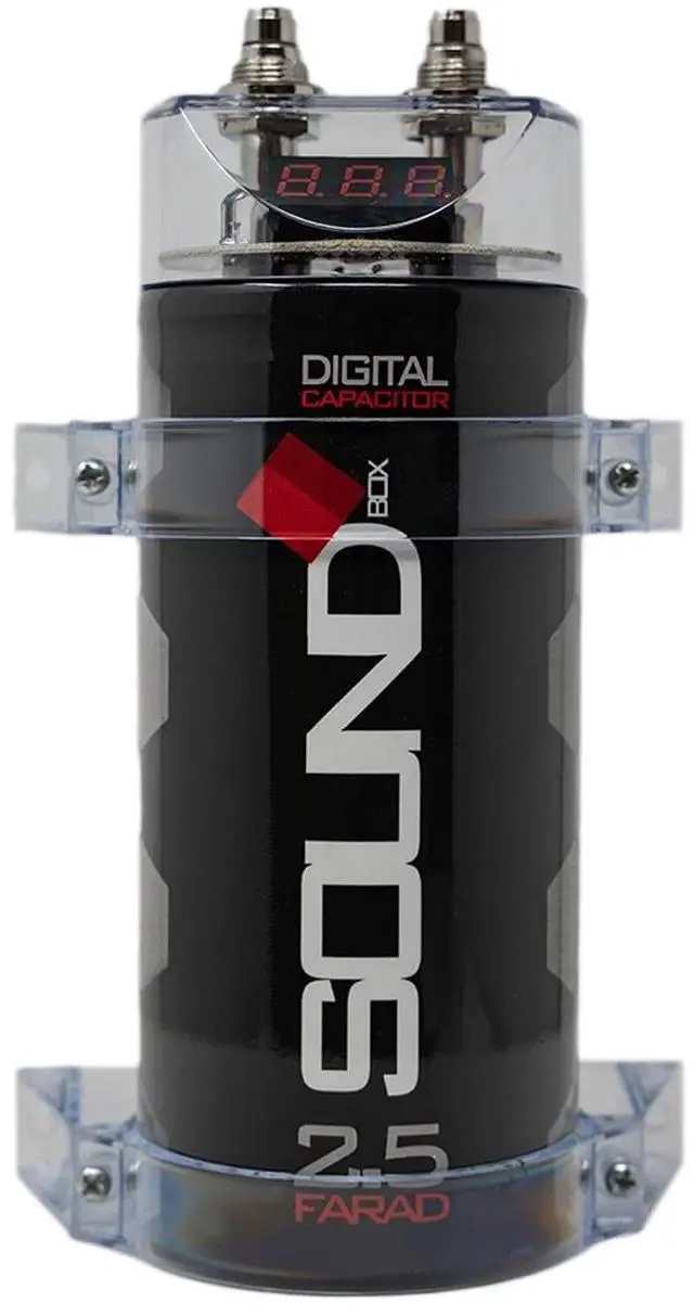 Alt view image 3 of 4 - SoundBox SCAP2D, 2.5 Farad Digital Capacitor for Car Audio - 2500 Watts