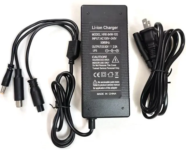 Main image of HERISKEER 42V 2A/ 1.5A 3-in-1 Charger for 36V Electric Phantomgogo A9 A8 (NOT for A10), VOLPAM SP06 SP03, Aovo pro/Aovopro Sisigad Swagtron GOTRAX Hiboy for Hover-1 Segway Ninebot (Fit 36V ONLY)