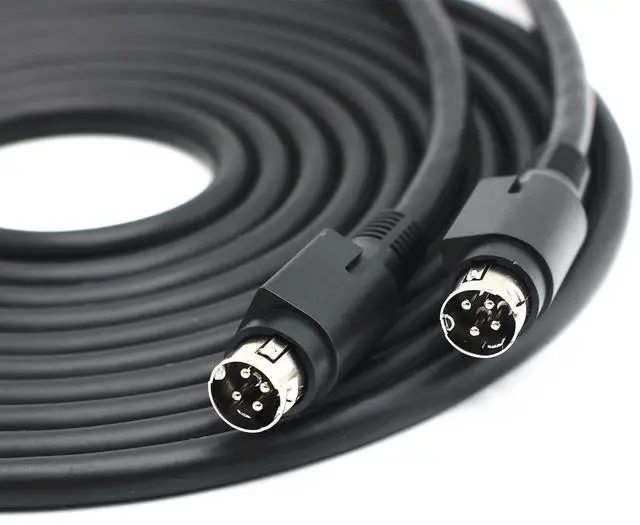 Main image of Compatible with HiVi-Swan D100 & Edifier R1700BT/R1850DB Master-Slave Speaker Cable, 4-Pin High-Flex Pure Copper Audio Cable, Dual-Shielded Interconnect Wire Lossless Audio Transmission (32.8ft)