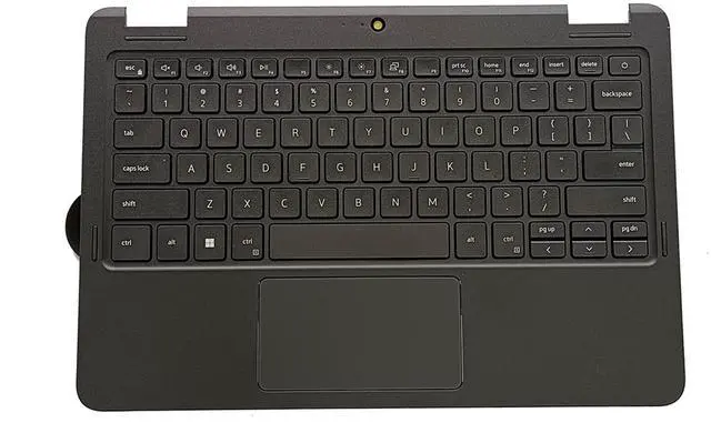 Alt view image 2 of 5 - Lyinsen Replacement for Dell Latitude 11 3120 Laptop Upper Case Palmrest Keyboard Touchpad Assembly Part 11.6" 0R1976 R1976 Top Cover Black