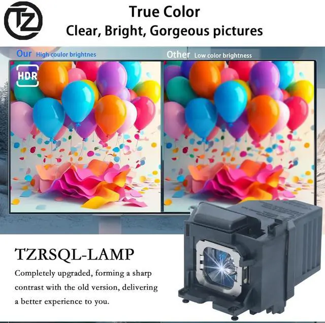 Alt view image 3 of 5 - TZRSQL Original LMP-H220 Replacement Projector Lamp Bulb for Sony VPL-VW260ES VPL-VW270ES VPL-VW278ES VPL-VW285ES VPL-VW295ES VPL-VW315N VPL-VW320ES VPL-VW325ES VPL-VW385ES VPL-VW365ES