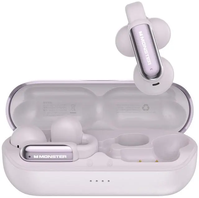 Main image of Monster AI Translation Earbuds Open AC601, 3-in-1 Translator Wireless Earbuds, Bluetooth 6.0 Open Earbud with 115 Languages Translation, Real-Time AI & Touch Control Wireless Headphone (