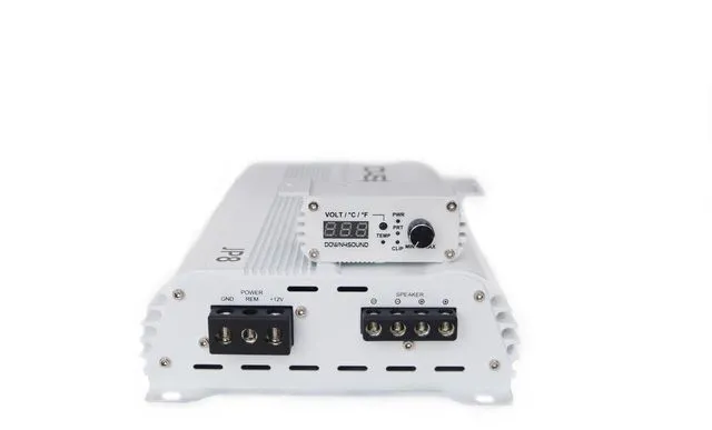 Alt view image 4 of 4 - DOWN4SOUND JP8 V1.5 - White Gloss ^^ 800+ WRMS CAR Amplifier