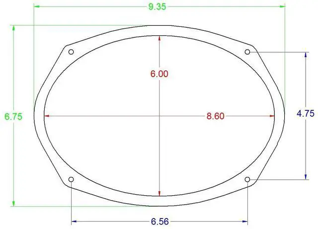 Alt view image 3 of 3 - 6x9 Speaker Spacers Depth Extender Extending Rings - 1/4" Thick - SSK69 - Stackable - Perfect for Framing Fiberglass Enclosures - 1 Pair