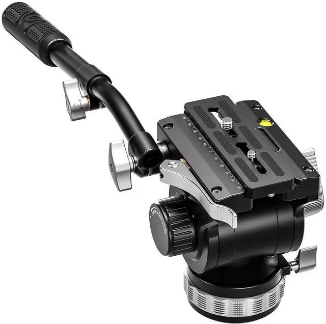 Main image of Leofoto BV-20 Fluid Head, Lever Release Clamp, Bubber Level, QR Plate, Arca Compatible