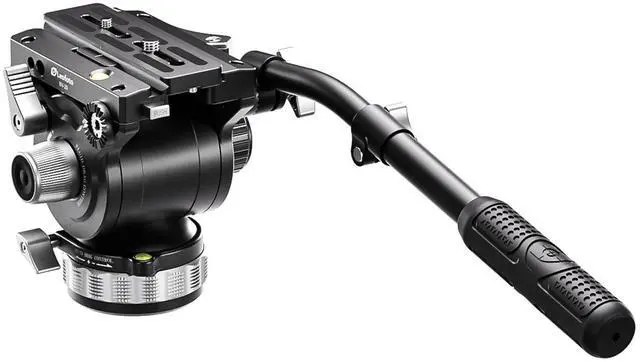 Alt view image 3 of 5 - Leofoto BV-20 Fluid Head, Lever Release Clamp, Bubber Level, QR Plate, Arca Compatible