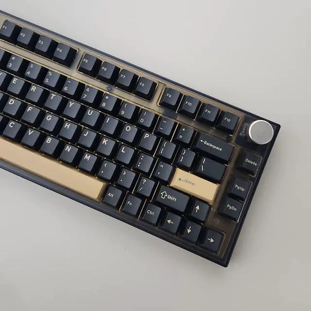 Alt view image 2 of 2 - NJ80-AP Wireless Mechanical Keyboard with Knob Bluetooth 5.0/2.4G/Wired Connection 75% Hot Swappable Custom RGB Programmable Gaming Keyboard with PBT Keycap for Win Mac