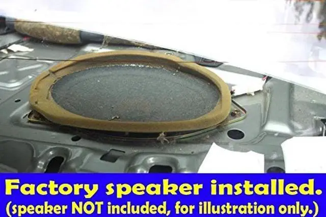 Alt view image 2 of 5 - Rear Deck Speaker Adapter Spacer Rings Compatible With 1992-2001 Camry 6x9"- SAK007_69-1 Pair