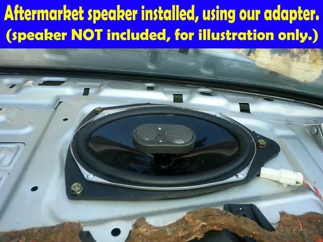 Alt view image 3 of 5 - Rear Deck Speaker Adapter Spacer Rings Compatible With 1992-2001 Camry 6x9"- SAK007_69-1 Pair