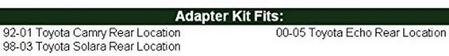 Alt view image 5 of 5 - Rear Deck Speaker Adapter Spacer Rings Compatible With 1992-2001 Camry 6x9"- SAK007_69-1 Pair