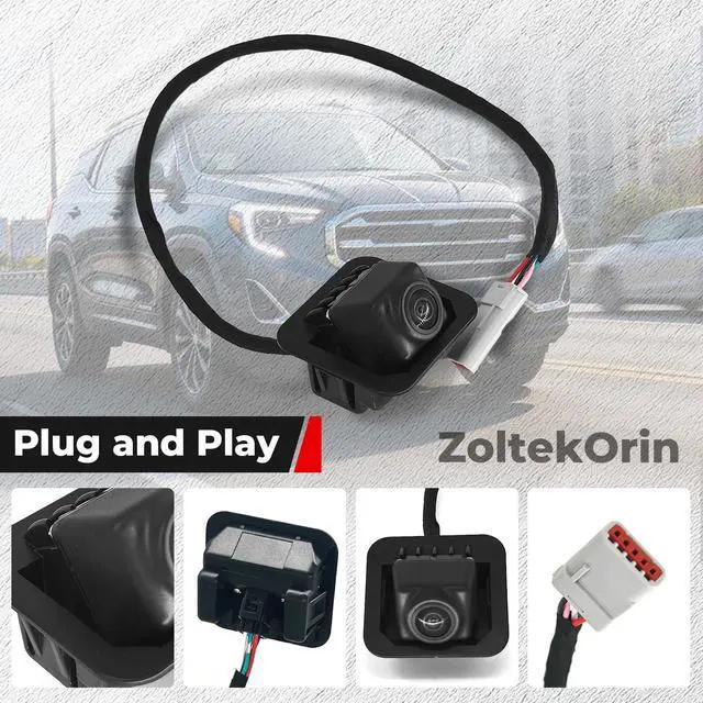 Alt view image 3 of 5 - ZoltekOrin Backup Camera for GMC Terrain 2018-2023, Replace OE 23188736, 170 HD Night Vision Waterproof Plug & Play Reverse Camera