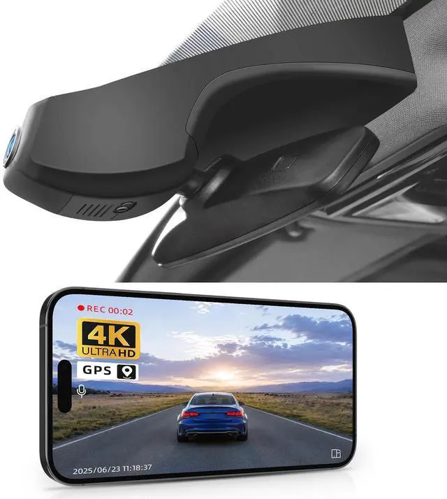 Main image of Mangoal 4K Dash Cam Custom fit for Volkswagen ID.4 2021 2022 2023 2024,Pro Pro S Accessories, Integrated OEM Look,UHD 2160P Video,G-Sensor,Built-in WiFi & APP, Easy to Use,Loop Recording,GPS,64GB Card