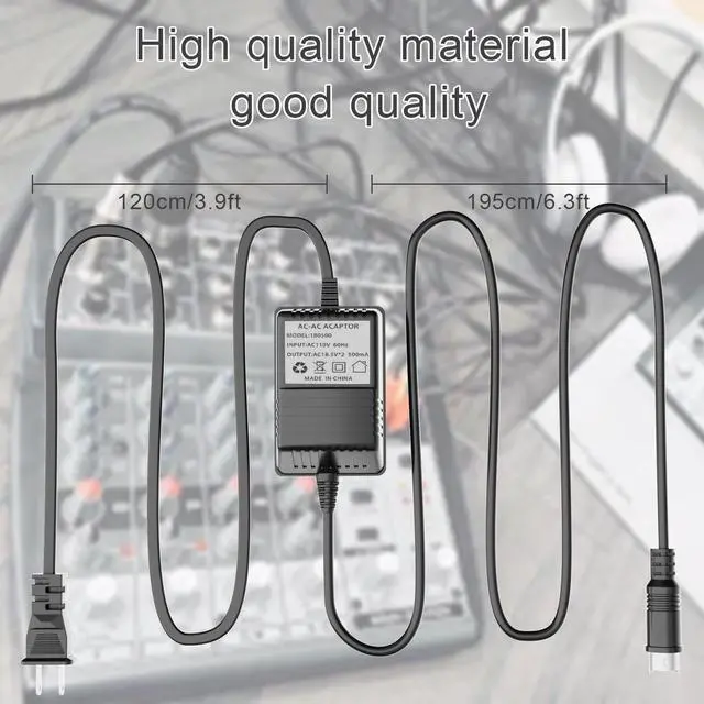 Alt view image 2 of 5 - 18.5V Mini 3 Pin Power Adapter Compatible with Behringer Mixer, for Behringer Xenyx 502 802 1002,Eurorack Mixers(FX-18B-MP3),MX602A,UB502,UB802,UB1002,Eurorack Power Supply Replacement AC Adapter