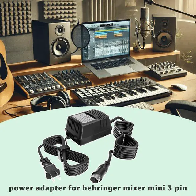 Alt view image 5 of 5 - 18.5V Mini 3 Pin Power Adapter Compatible with Behringer Mixer, for Behringer Xenyx 502 802 1002,Eurorack Mixers(FX-18B-MP3),MX602A,UB502,UB802,UB1002,Eurorack Power Supply Replacement AC Adapter