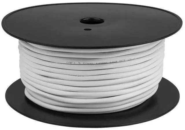 Main image of FRUDRIK Speaker Wire - 99.9% Oxygen Free Copper ETL Listed & CL3 Indoor Speaker Cable (14/2 White, 200FT)